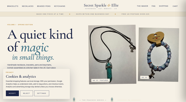 Secret Sparkle website thumbnail